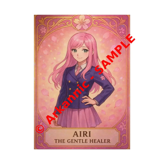 Anime Rolled Poster - Airi The Gentle Healer Character Print Decor for Fans Gift for Gamers Anime Wall Art 5’’ x 7’’
