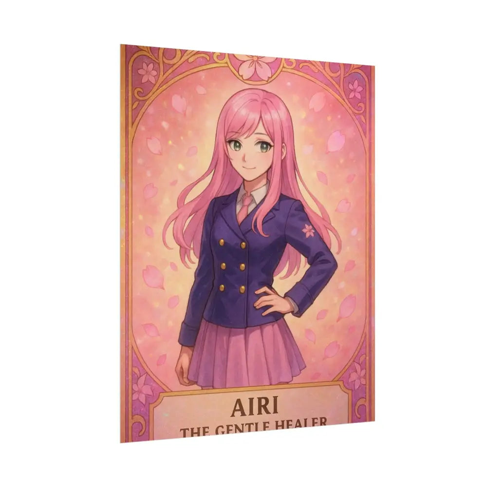 Anime Rolled Poster - Airi The Gentle Healer Character Print Decor for Fans Gift for Gamers Anime Wall Art Poster