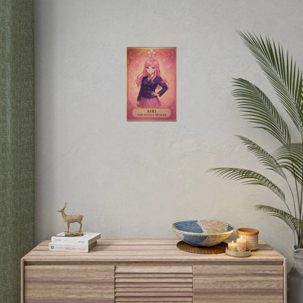 Anime Rolled Poster - Airi The Gentle Healer Character Print Decor for Fans Gift for Gamers Anime Wall Art Poster