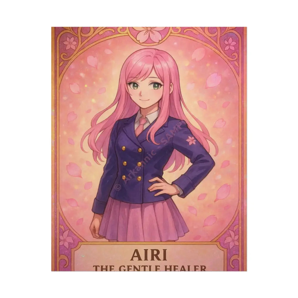 Anime Rolled Poster - Airi The Gentle Healer Character Print Decor for Fans Gift for Gamers Anime Wall Art 8″ x 10″