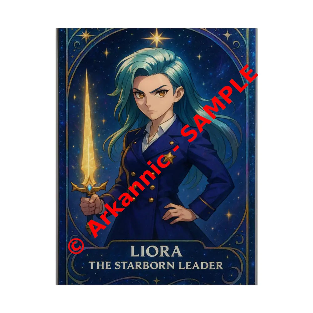 Anime Rolled Poster - Liora The Starborn Leader Character Print Decor for Gamers Anime Wall Art 11″ x 14″ (Vertical)