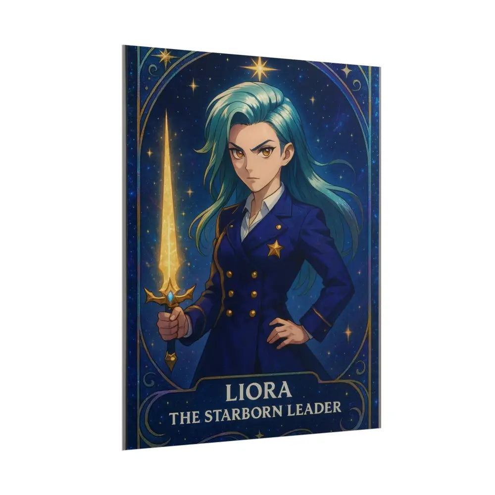 Anime Rolled Poster - Liora The Starborn Leader Character Print Decor for Gamers Anime Wall Art Poster