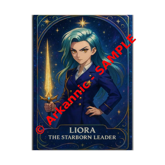 Anime Rolled Poster - Liora The Starborn Leader Character Print Decor for Gamers Anime Wall Art 12’’ x 16’’ (Vertical)