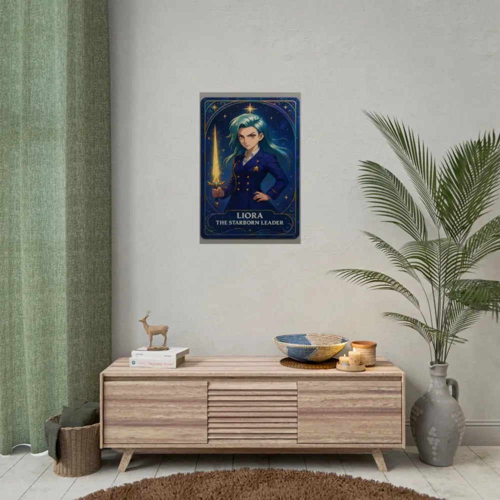 Anime Rolled Poster - Liora The Starborn Leader Character Print Decor for Gamers Anime Wall Art Poster