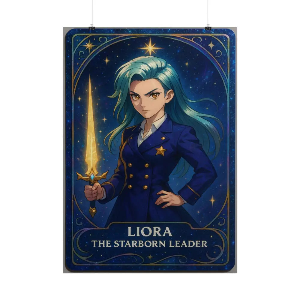 Anime Rolled Poster - Liora The Starborn Leader Character Print Decor for Gamers Anime Wall Art Poster