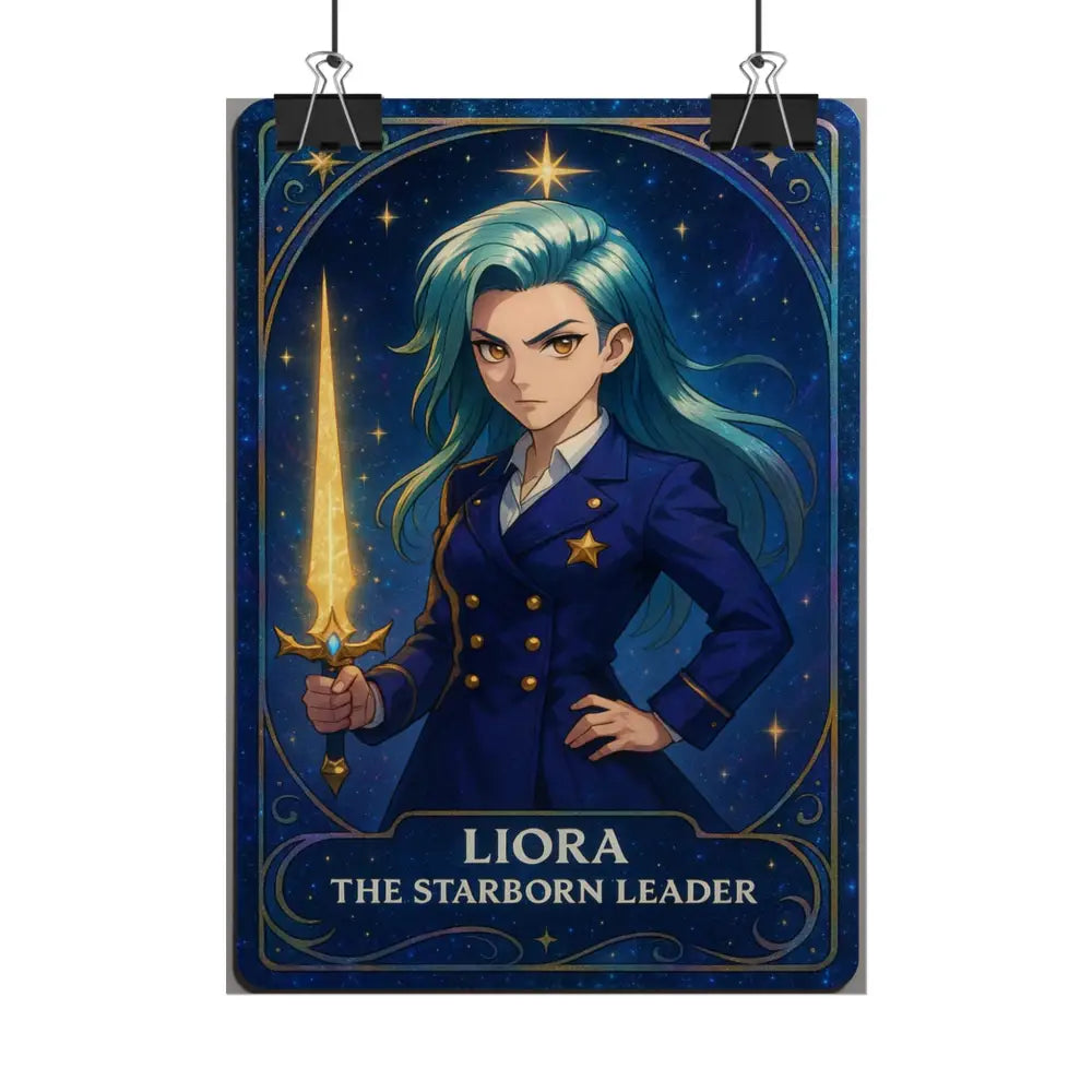Anime Rolled Poster - Liora The Starborn Leader Character Print Decor for Gamers Anime Wall Art Poster