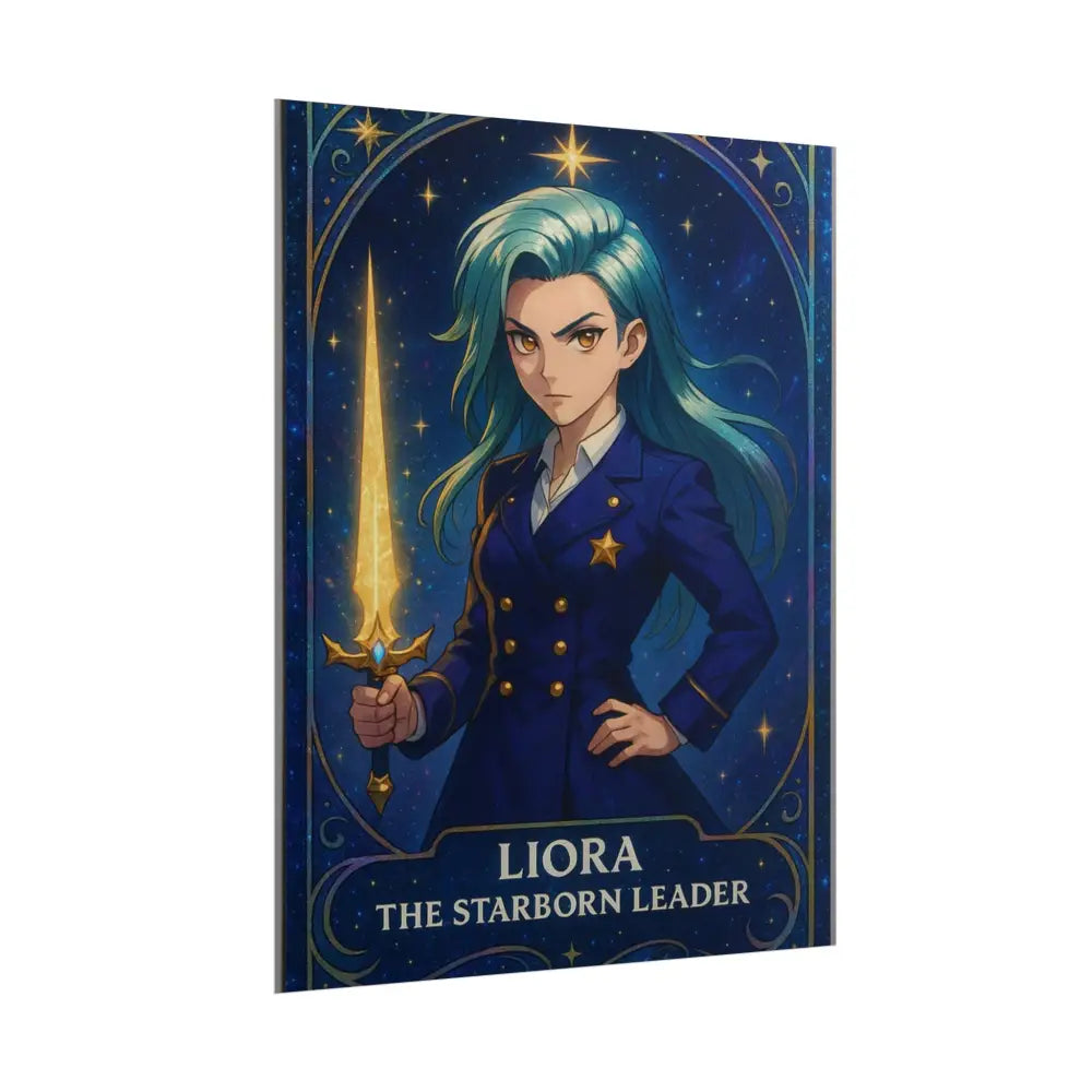 Anime Rolled Poster - Liora The Starborn Leader Character Print Decor for Gamers Anime Wall Art Poster