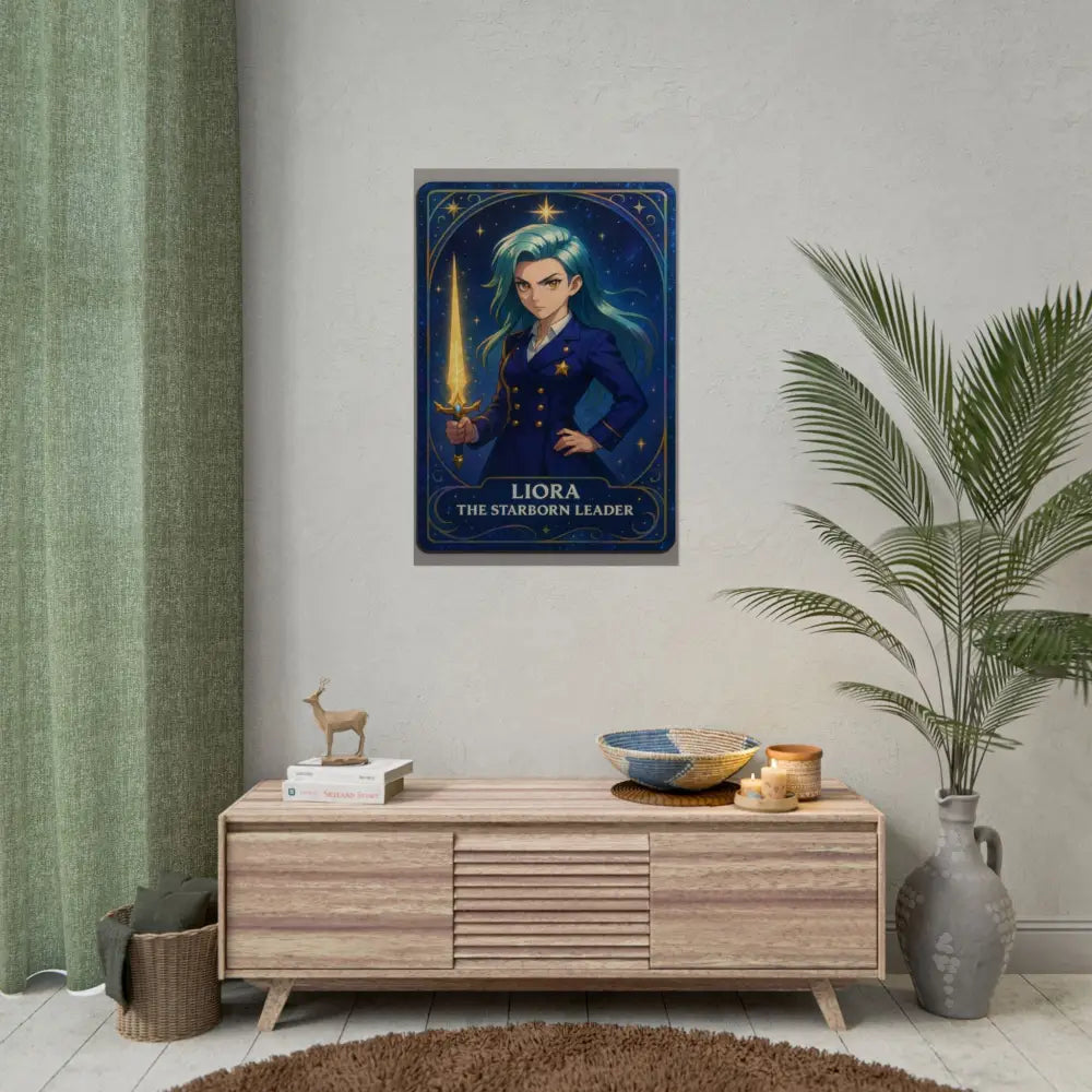 Anime Rolled Poster - Liora The Starborn Leader Character Print Decor for Gamers Anime Wall Art Poster