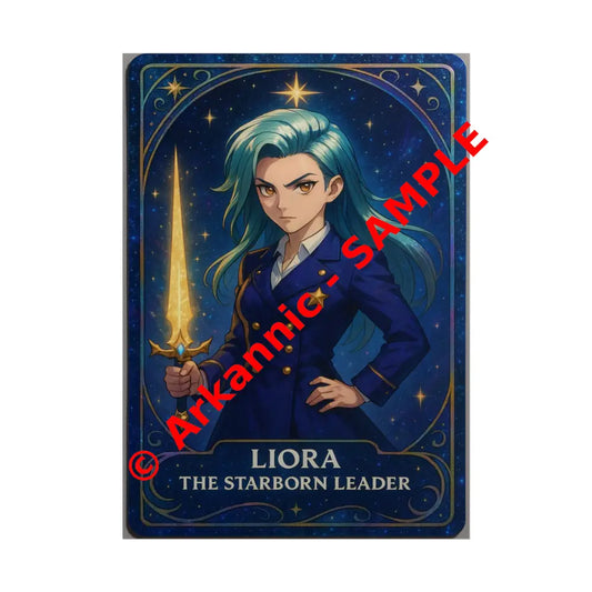 Anime Rolled Poster - Liora The Starborn Leader Character Print Decor for Gamers Anime Wall Art 5’’ x 7’’ (Vertical)