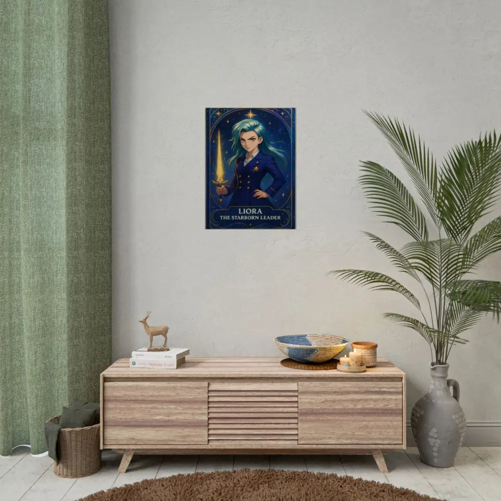 Anime Rolled Poster - Liora The Starborn Leader Character Print Decor for Gamers Anime Wall Art Poster