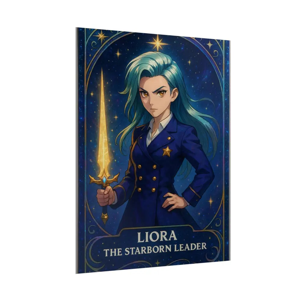 Anime Rolled Poster - Liora The Starborn Leader Character Print Decor for Gamers Anime Wall Art Poster
