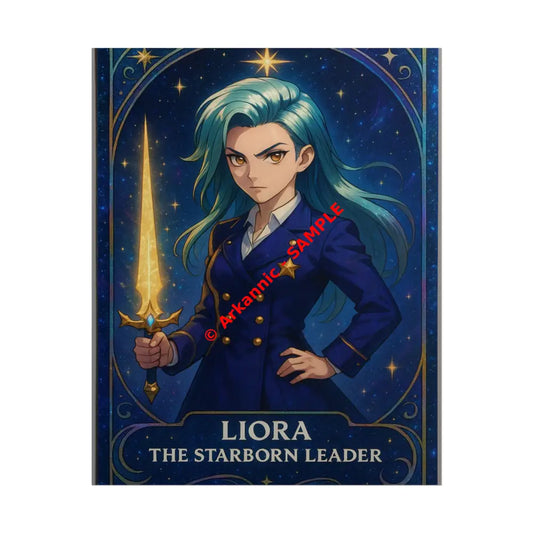 Anime Rolled Poster - Liora The Starborn Leader Character Print Decor for Gamers Anime Wall Art 8″ x 10″ (Vertical)