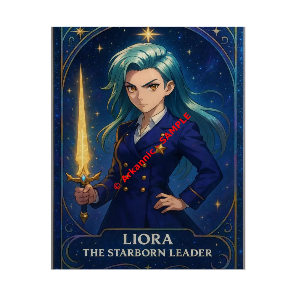 Anime Rolled Poster - Liora The Starborn Leader Character Print Decor for Gamers Anime Wall Art 8″ x 10″ (Vertical)