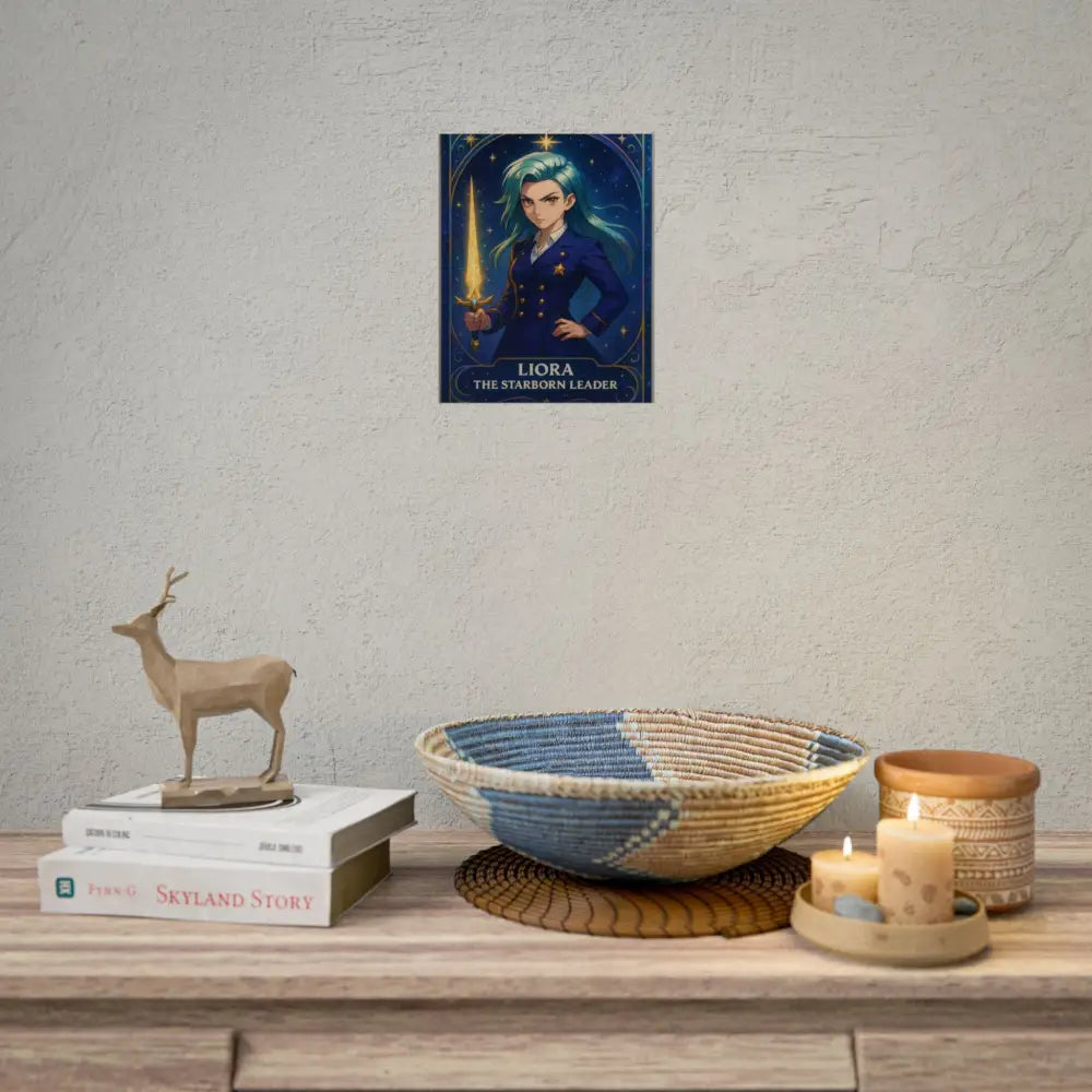 Anime Rolled Poster - Liora The Starborn Leader Character Print Decor for Gamers Anime Wall Art Poster