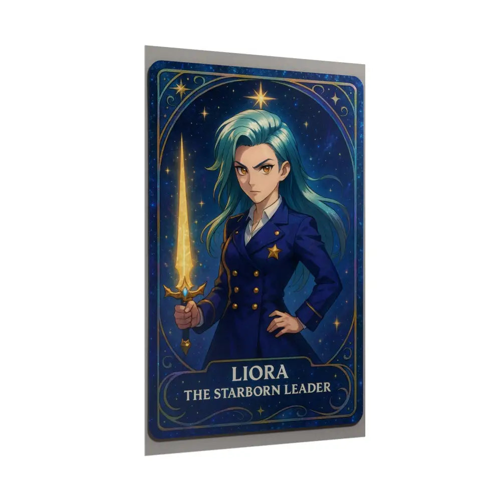 Anime Rolled Poster - Liora The Starborn Leader Character Print Decor for Gamers Anime Wall Art Poster