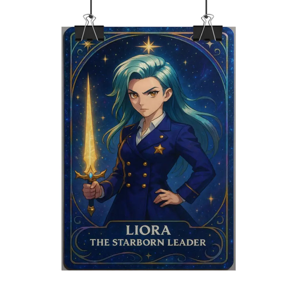 Anime Rolled Poster - Liora The Starborn Leader Character Print Decor for Gamers Anime Wall Art Poster