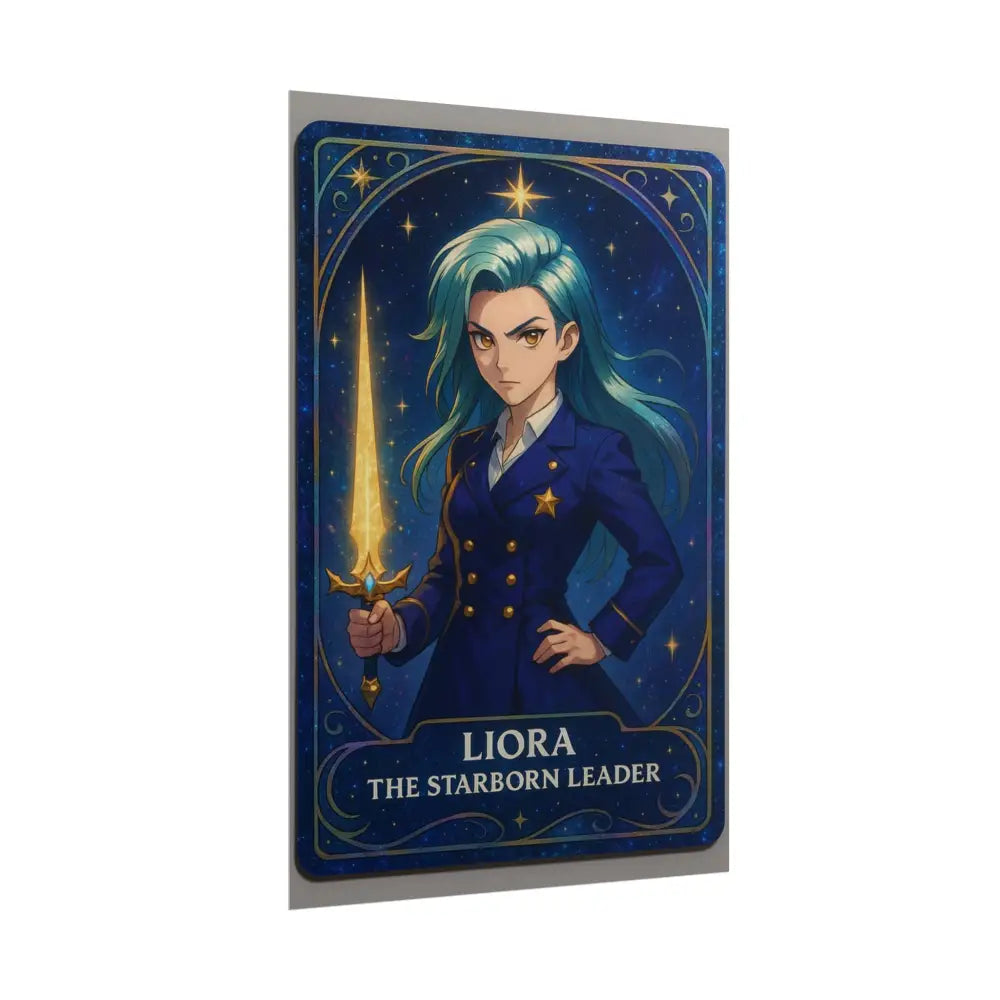Anime Rolled Poster - Liora The Starborn Leader Character Print Decor for Gamers Anime Wall Art Poster