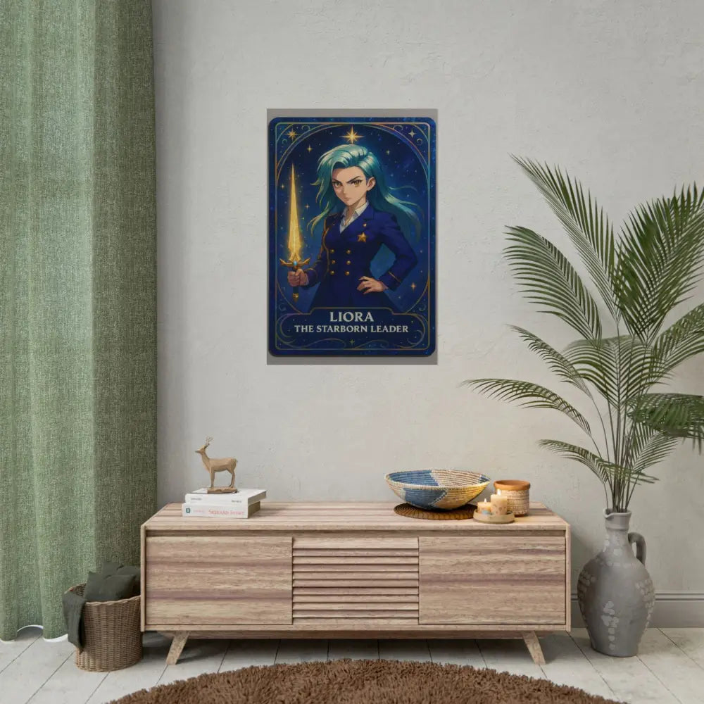 Anime Rolled Poster - Liora The Starborn Leader Character Print Decor for Gamers Anime Wall Art Poster