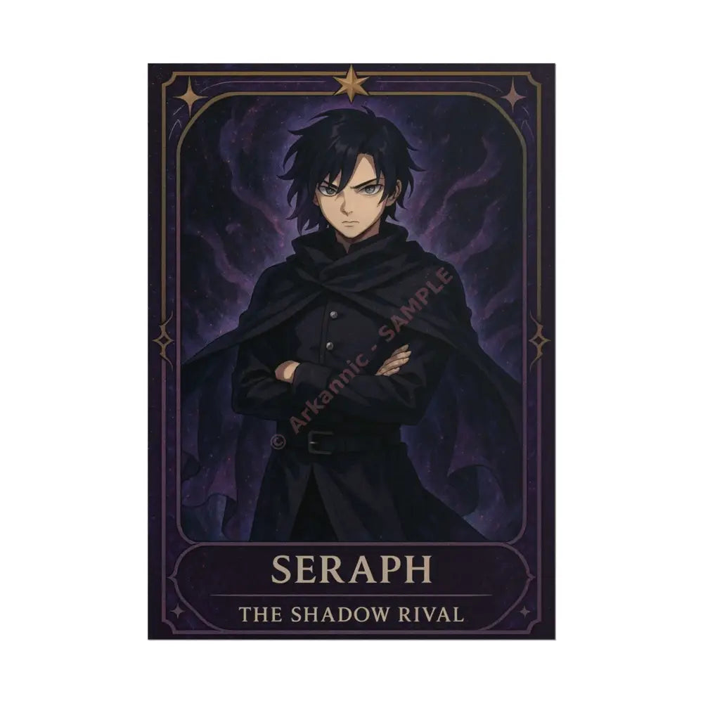 Anime Rolled Poster - Seraph The Shadow Rival Character Print Decor for Fans Gift for Gamers Anime Wall Art 23.4’’ x