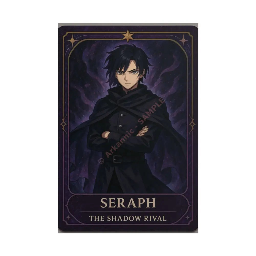 Anime Rolled Poster - Seraph The Shadow Rival Character Print Decor for Fans Gift for Gamers Anime Wall Art 24’’ x 36’’