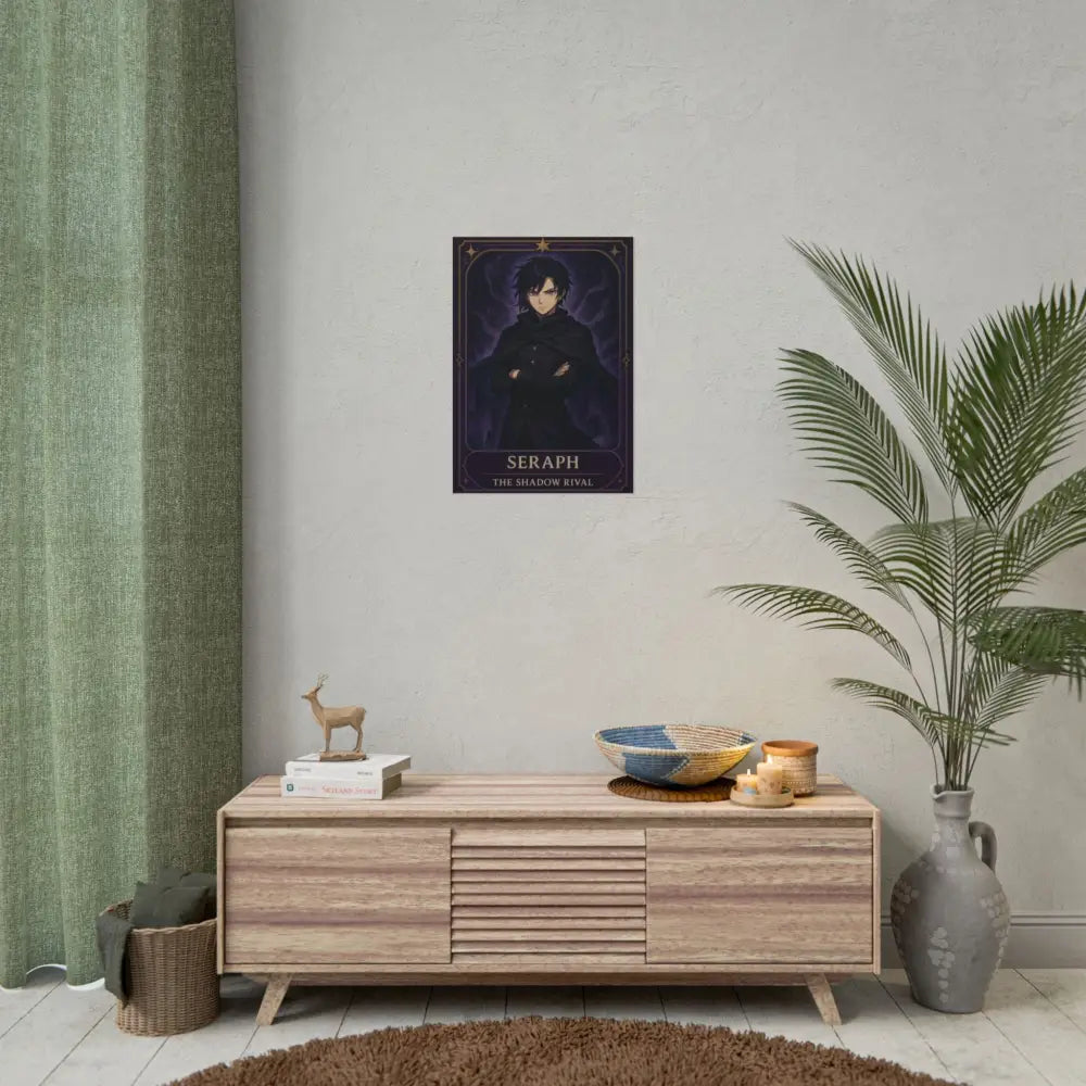 Anime Rolled Poster - Seraph The Shadow Rival Character Print Decor for Fans Gift for Gamers Anime Wall Art Poster