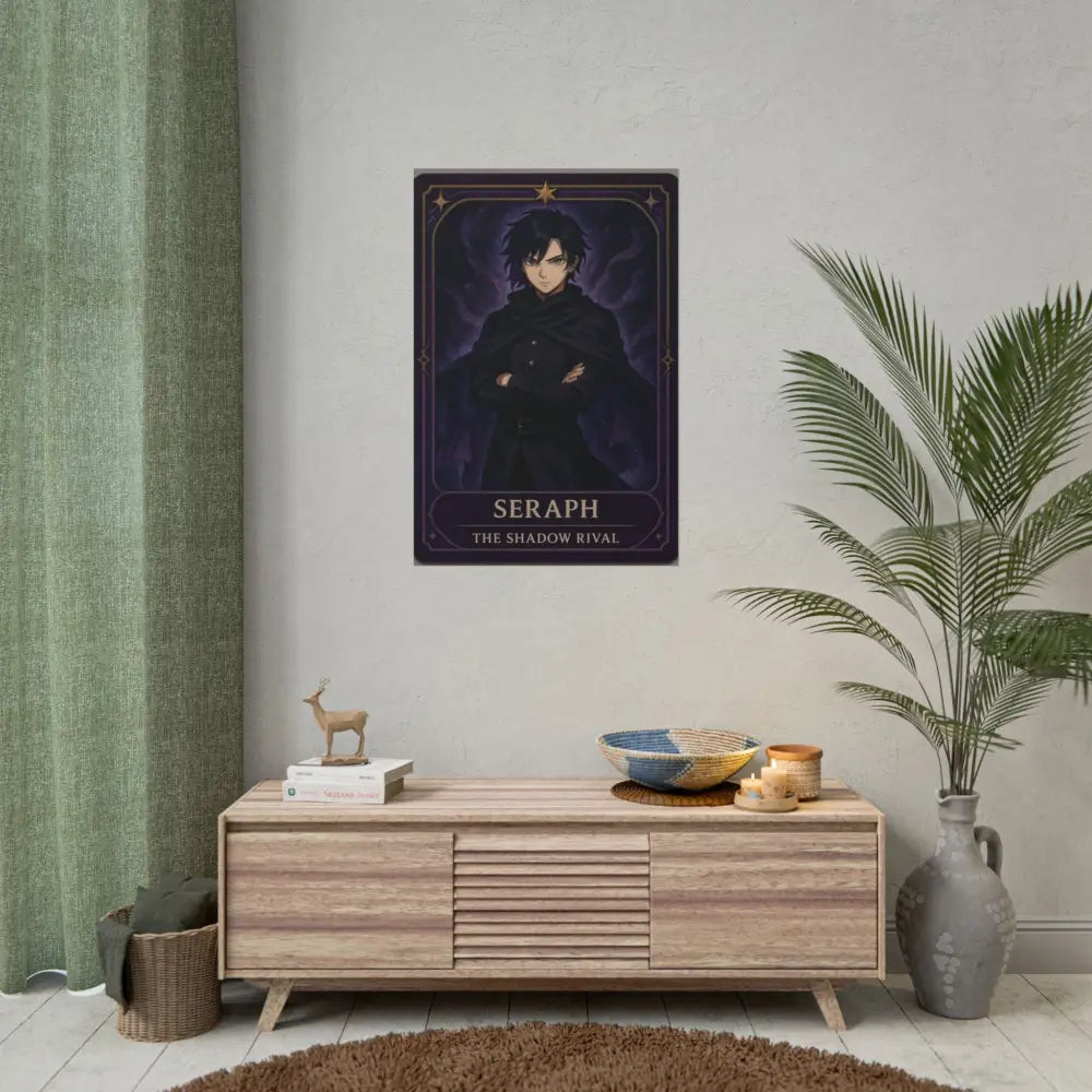Anime Rolled Poster - Seraph The Shadow Rival Character Print Decor for Fans Gift for Gamers Anime Wall Art Poster