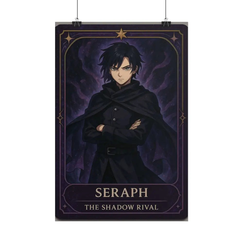 Anime Rolled Poster - Seraph The Shadow Rival Character Print Decor for Fans Gift for Gamers Anime Wall Art Poster