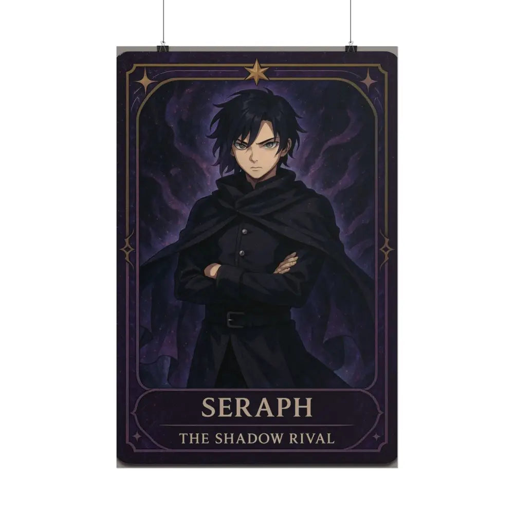 Anime Rolled Poster - Seraph The Shadow Rival Character Print Decor for Fans Gift for Gamers Anime Wall Art Poster