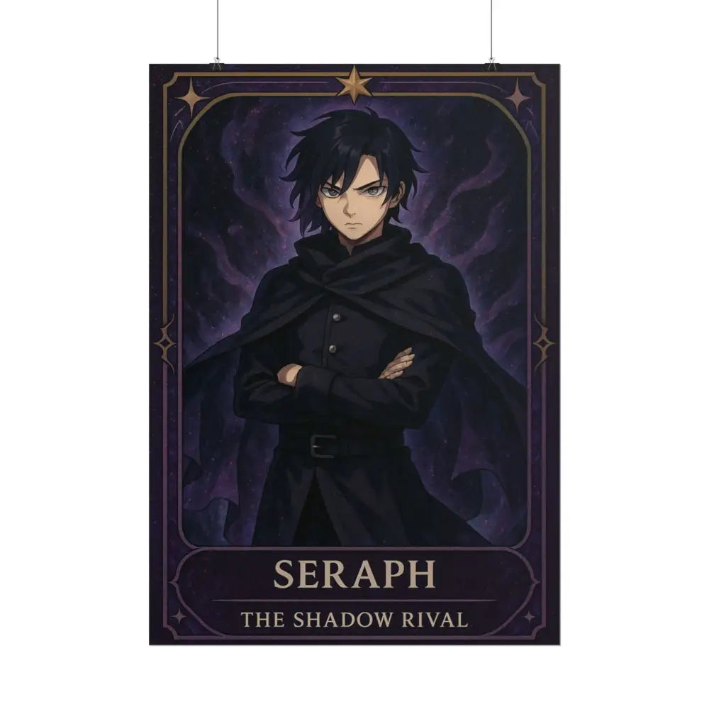 Anime Rolled Poster - Seraph The Shadow Rival Character Print Decor for Fans Gift for Gamers Anime Wall Art Poster