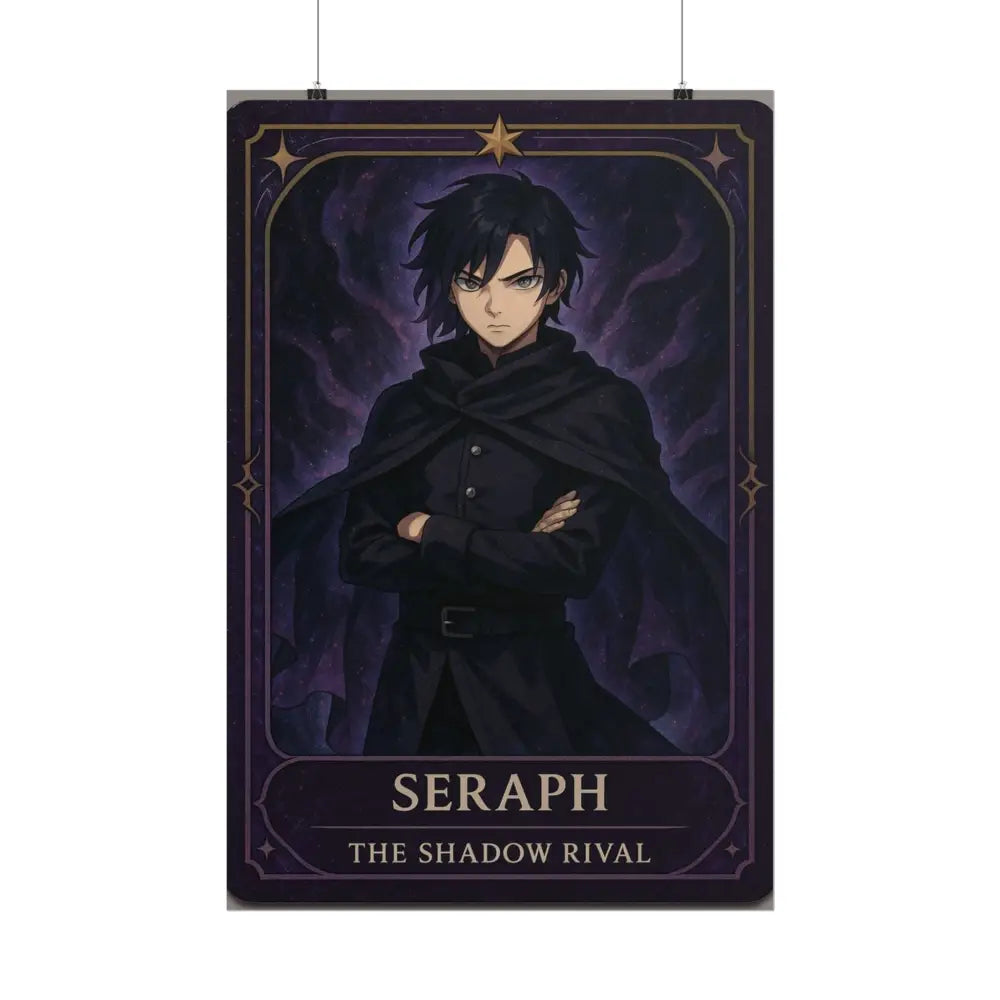 Anime Rolled Poster - Seraph The Shadow Rival Character Print Decor for Fans Gift for Gamers Anime Wall Art Poster