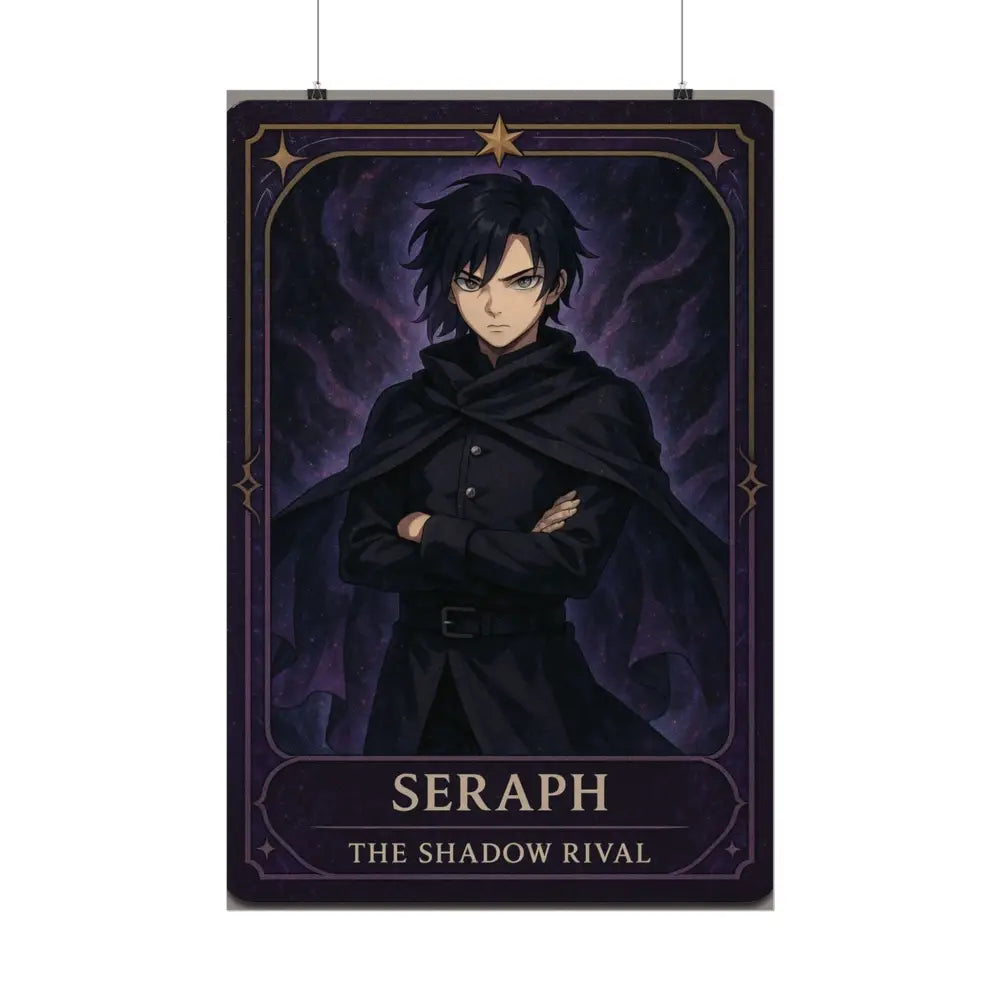 Anime Rolled Poster - Seraph The Shadow Rival Character Print Decor for Fans Gift for Gamers Anime Wall Art Poster