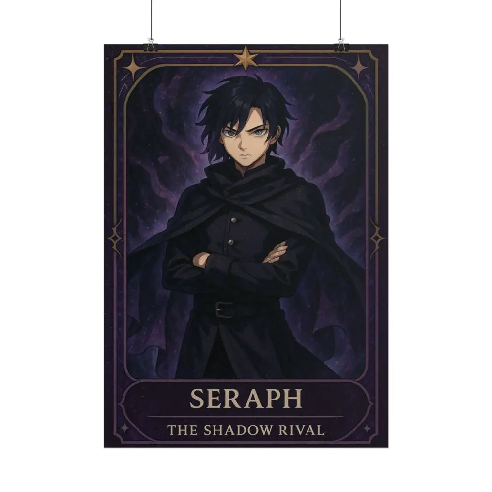 Anime Rolled Poster - Seraph The Shadow Rival Character Print Decor for Fans Gift for Gamers Anime Wall Art Poster