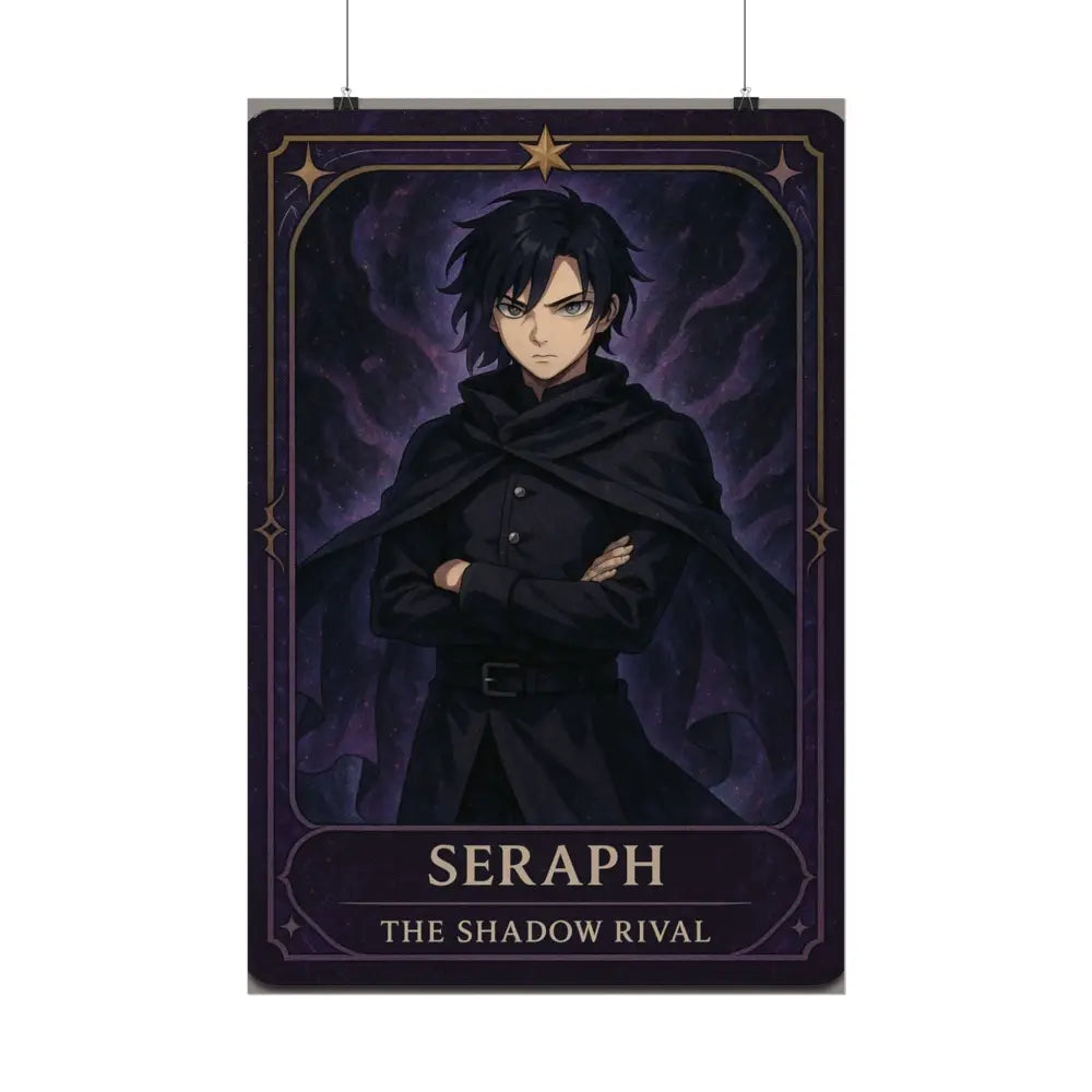 Anime Rolled Poster - Seraph The Shadow Rival Character Print Decor for Fans Gift for Gamers Anime Wall Art Poster