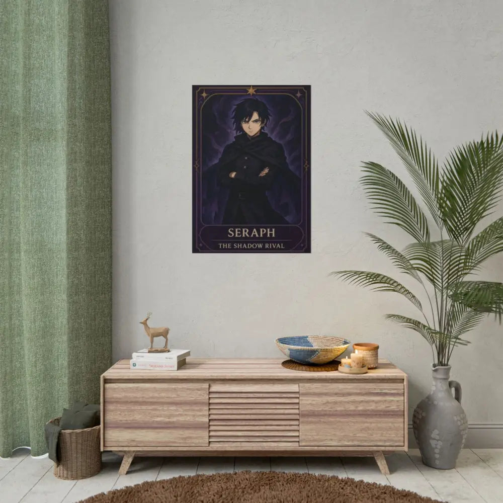 Anime Rolled Poster - Seraph The Shadow Rival Character Print Decor for Fans Gift for Gamers Anime Wall Art Poster
