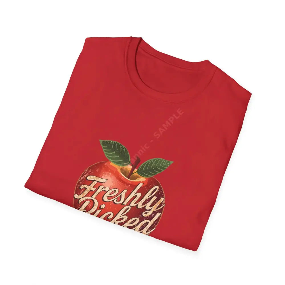 Apple T-shirt with vintage script lettering Positive Vibes Tee Casual Wear Gift for Friends Summer Style Motivational