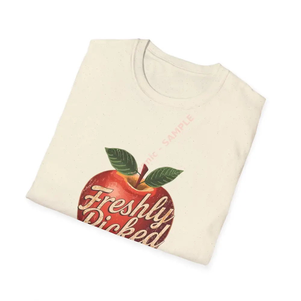 Apple T-shirt with vintage script lettering Positive Vibes Tee Casual Wear Gift for Friends Summer Style Motivational