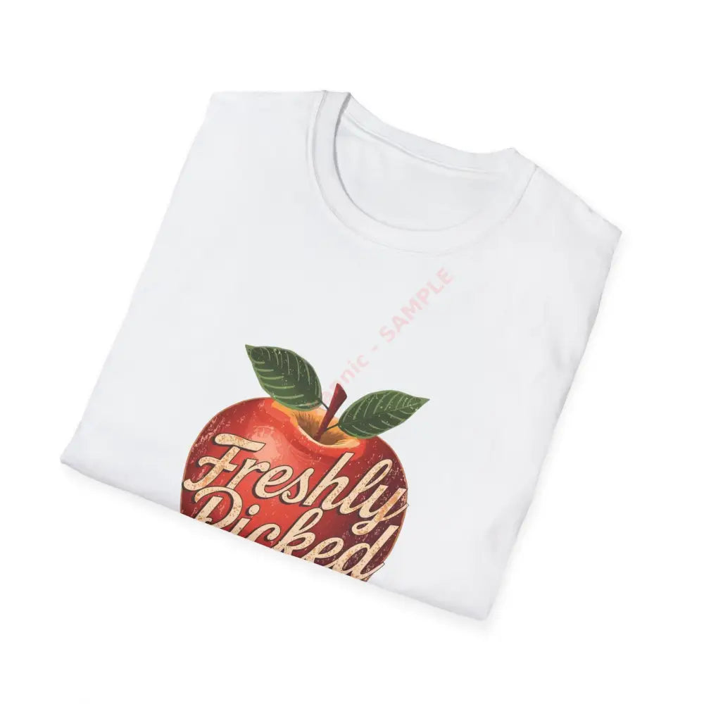 Apple T-shirt with vintage script lettering Positive Vibes Tee Casual Wear Gift for Friends Summer Style Motivational