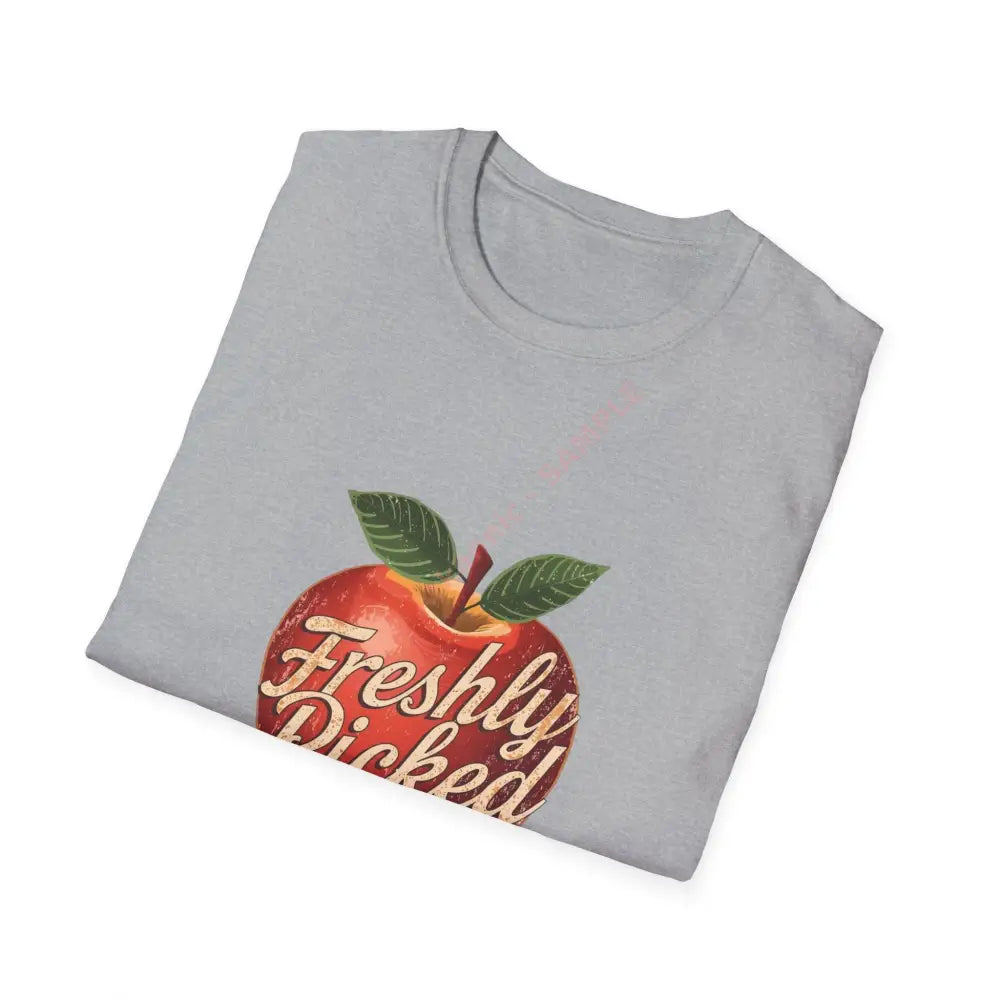 Apple T-shirt with vintage script lettering Positive Vibes Tee Casual Wear Gift for Friends Summer Style Motivational