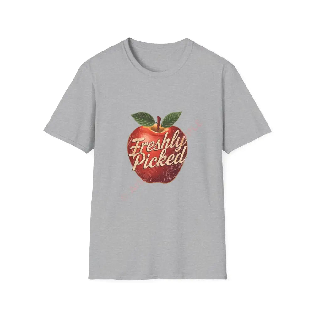 Apple T-shirt with vintage script lettering Positive Vibes Tee Casual Wear Gift for Friends Summer Style Motivational