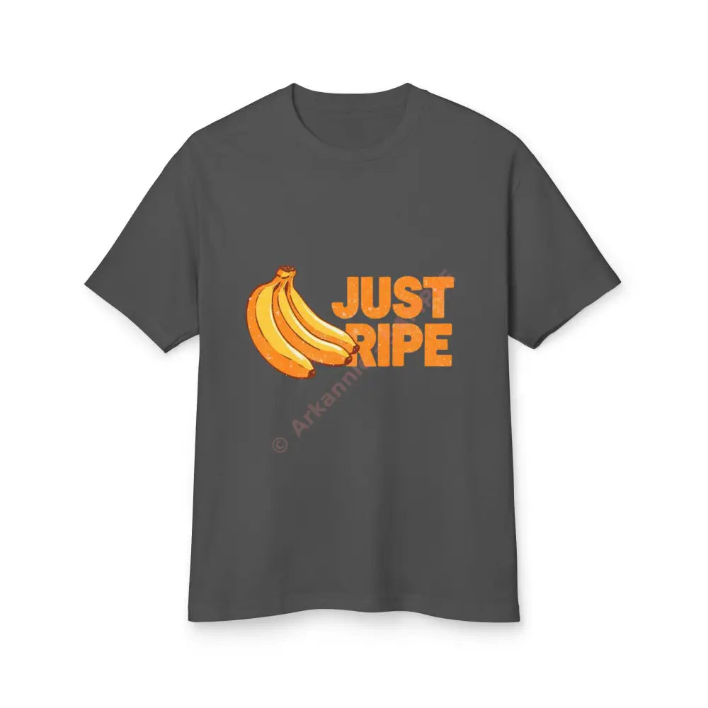 Banana Tee - Retro ’Just Ripe’ Design Faded Black / S T-Shirt