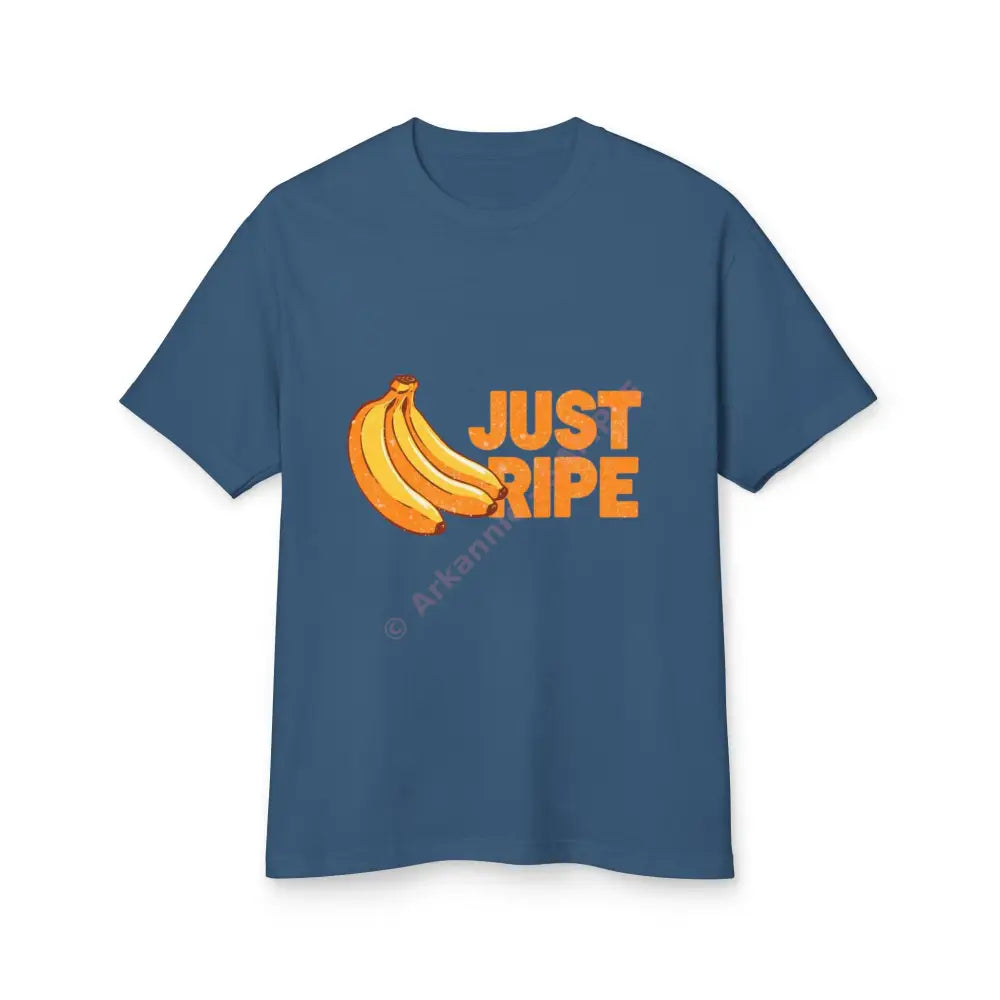 Banana Tee - Retro ’Just Ripe’ Design Faded Navy / S T-Shirt