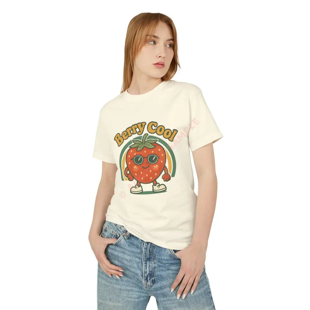 Berry Cool Unisex Tee – Stylish Fruit Graphic Top for Summer Casual Wear Gifts for Friends Fun Fashion T-Shirt