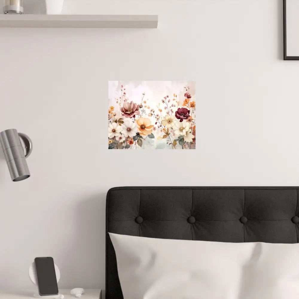 Blooming Elegance: Watercolor Botanical Symphony Romantic Floral Illustration Poster Poster
