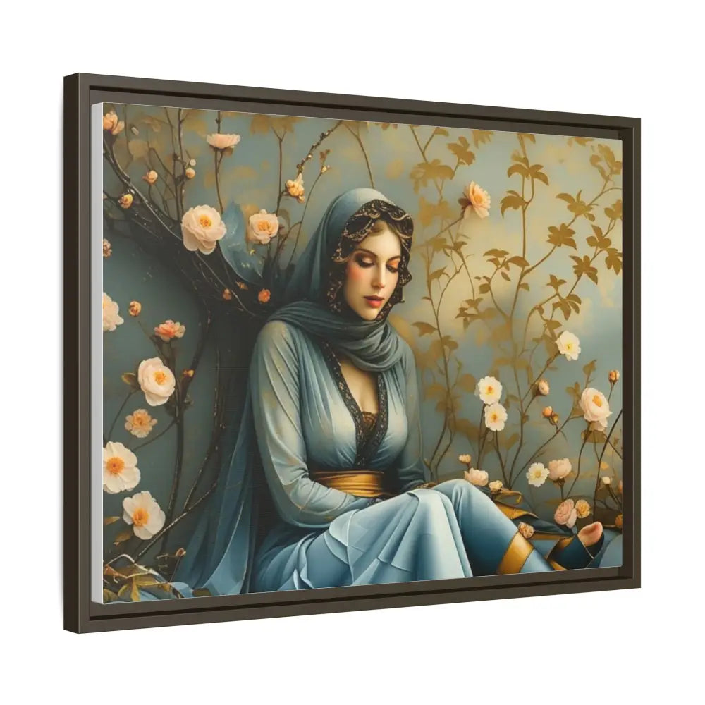 Canvas Wall Art - Woman Surrounded by Flowers Canvas