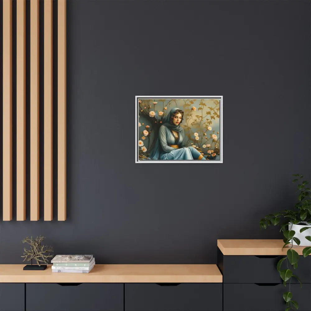 Canvas Wall Art - Woman Surrounded by Flowers Canvas
