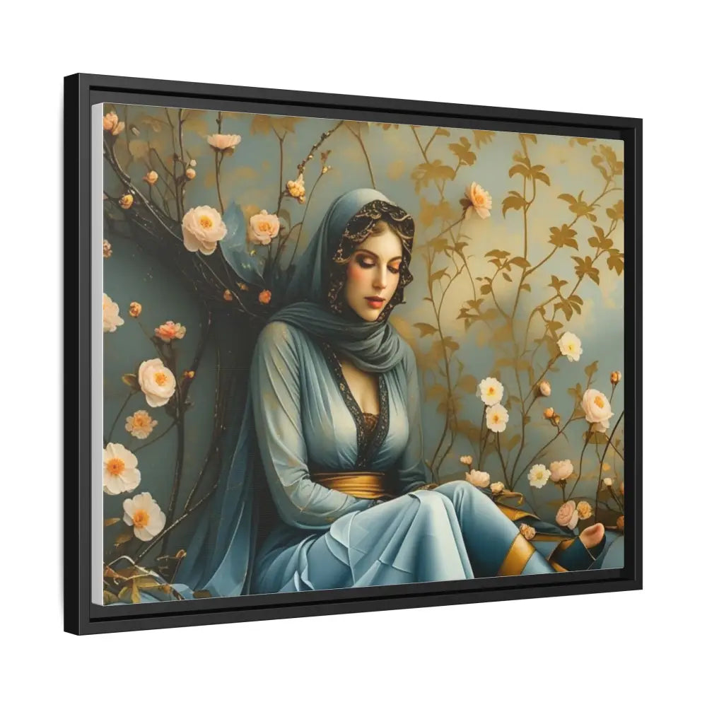 Canvas Wall Art - Woman Surrounded by Flowers Canvas