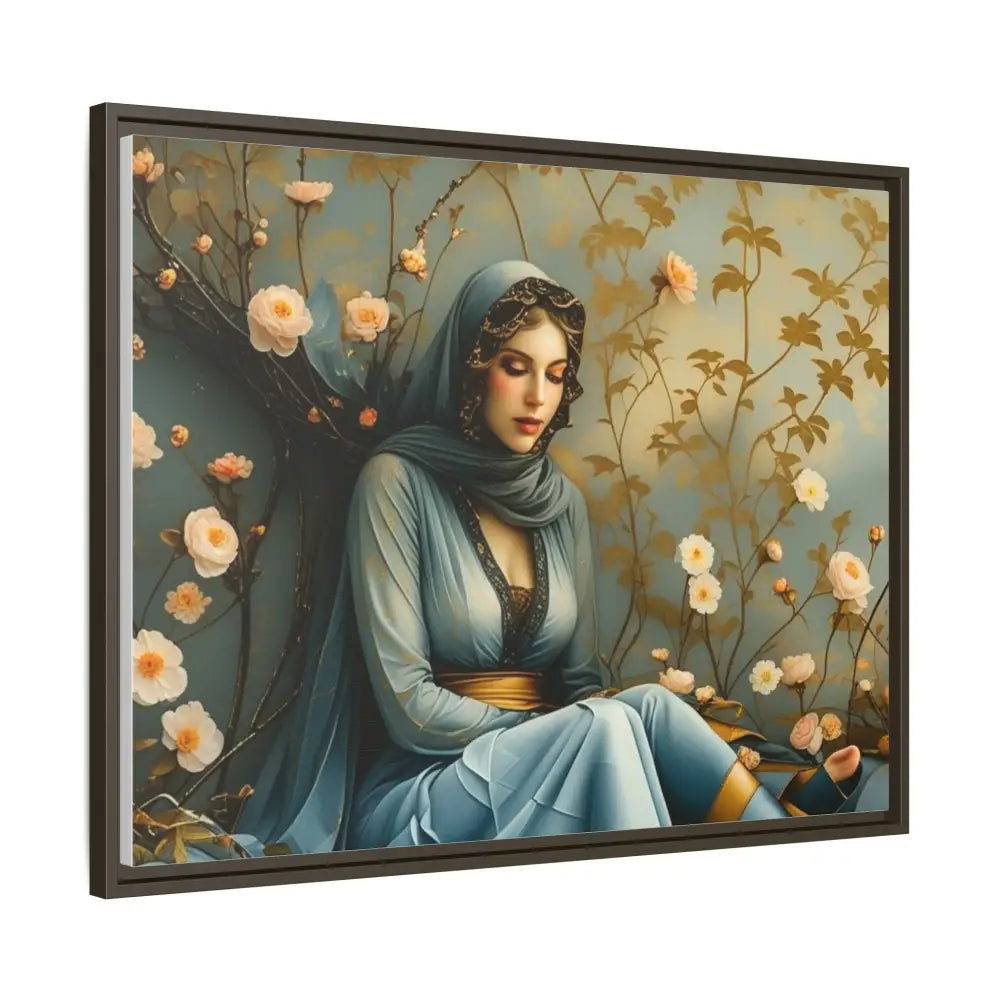 Canvas Wall Art - Woman Surrounded by Flowers Canvas