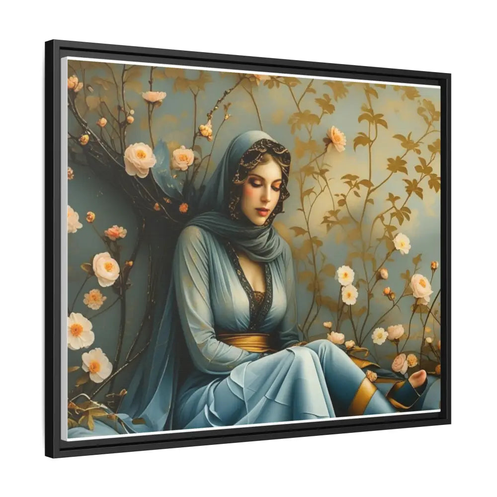 Canvas Wall Art - Woman Surrounded by Flowers Canvas