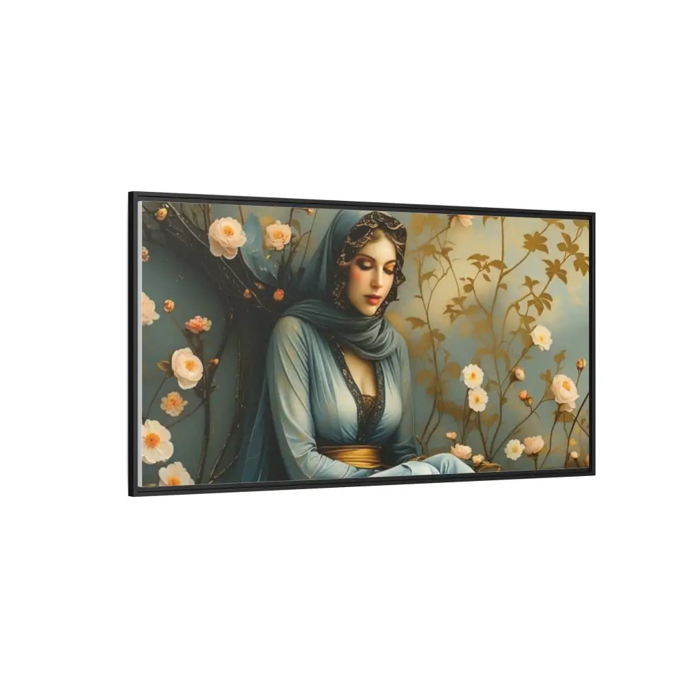 Canvas Wall Art - Woman Surrounded by Flowers Canvas