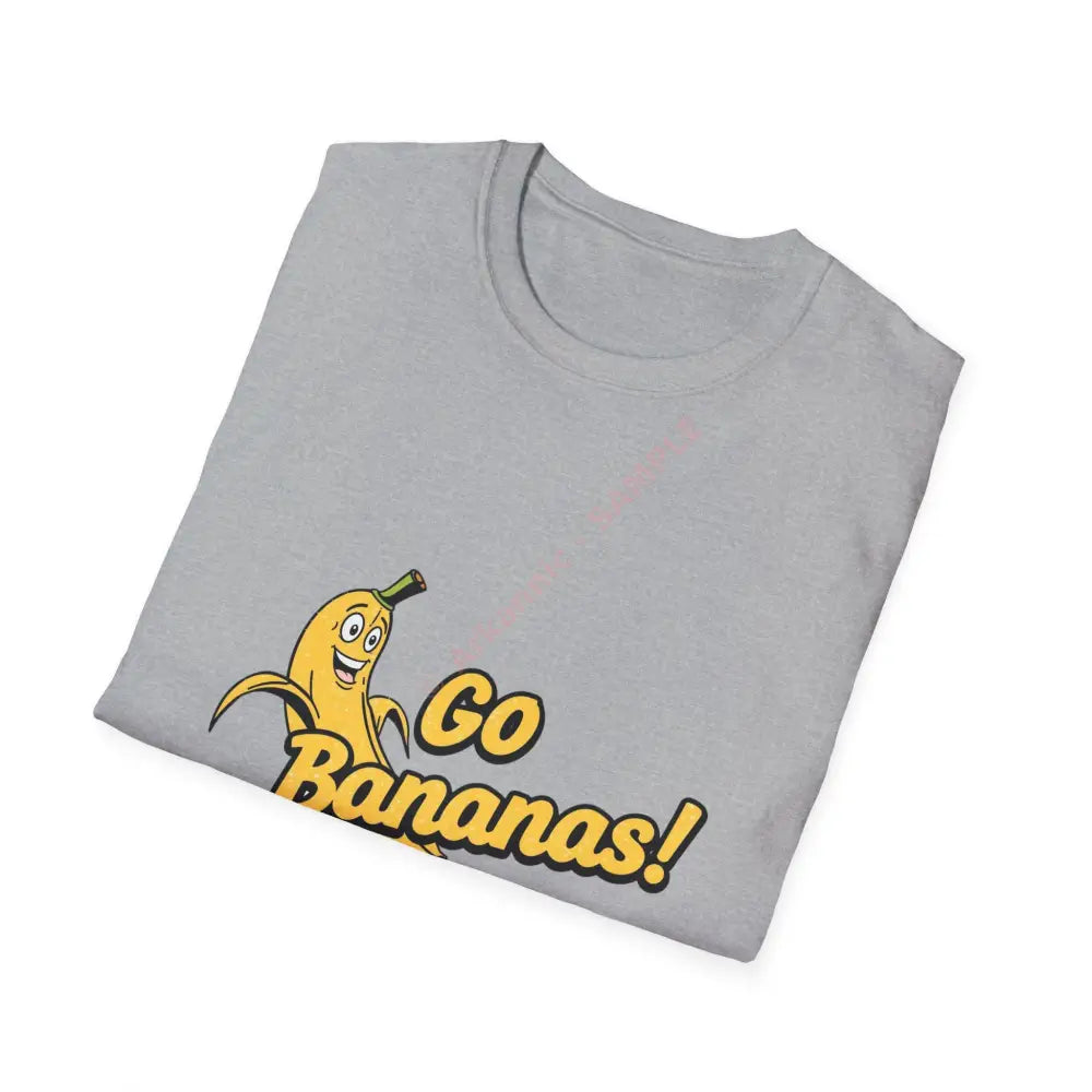 Cartoon banana T-shirt with funky bold lettering Positive Vibes Tee Casual Wear Gift for Friends Summer Style